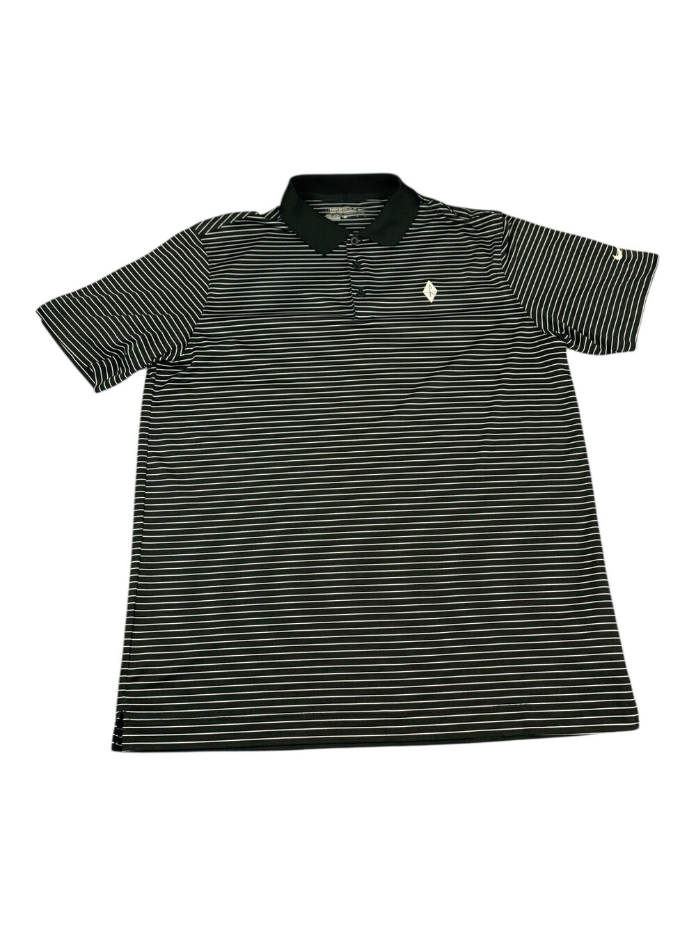 Nike Golf Dri-Fit Polo Shirt, Tour Performance, Black Stripes, Men's Size Large